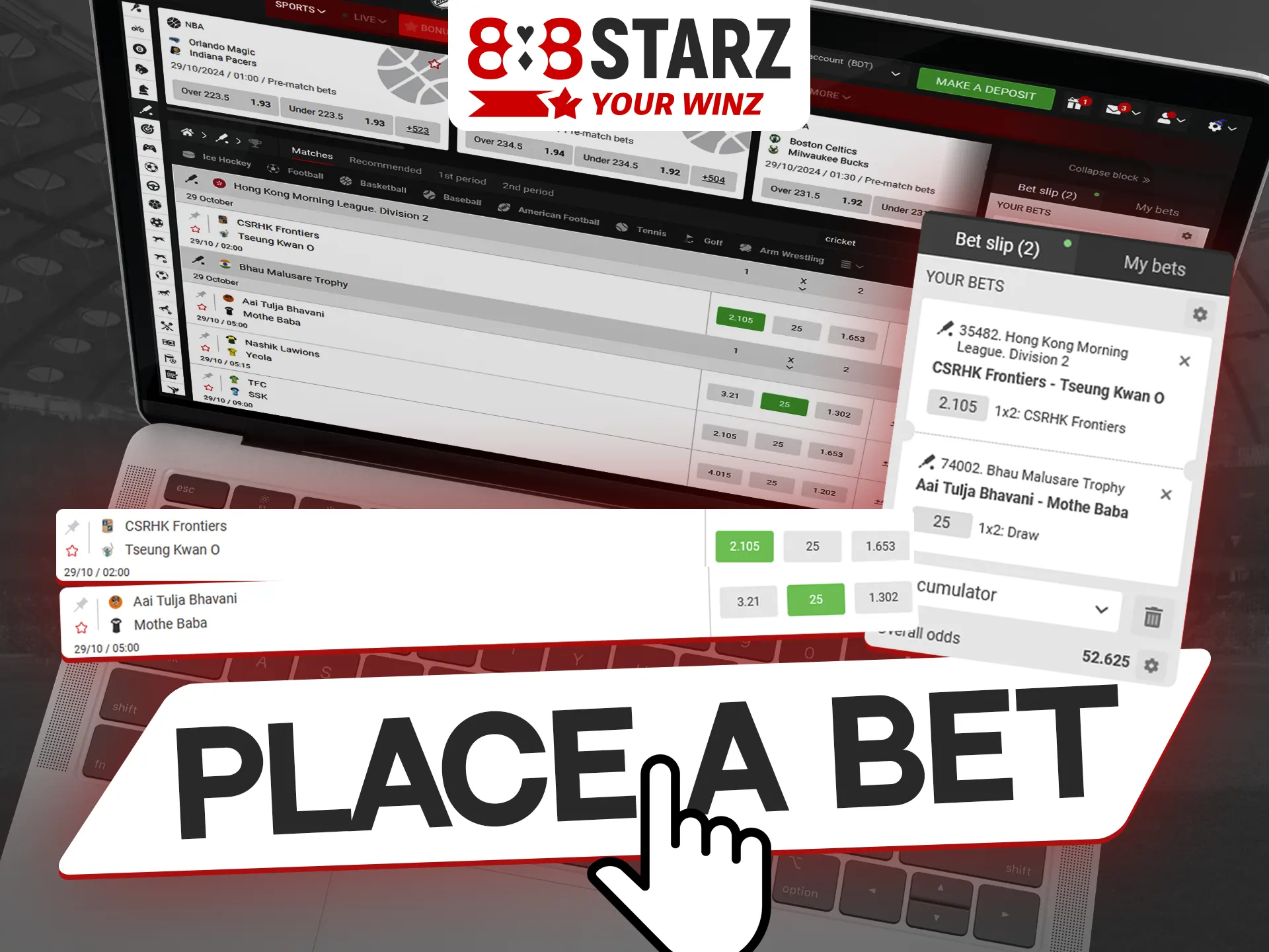 A step-by-step guide on how to bet at 888Starz.