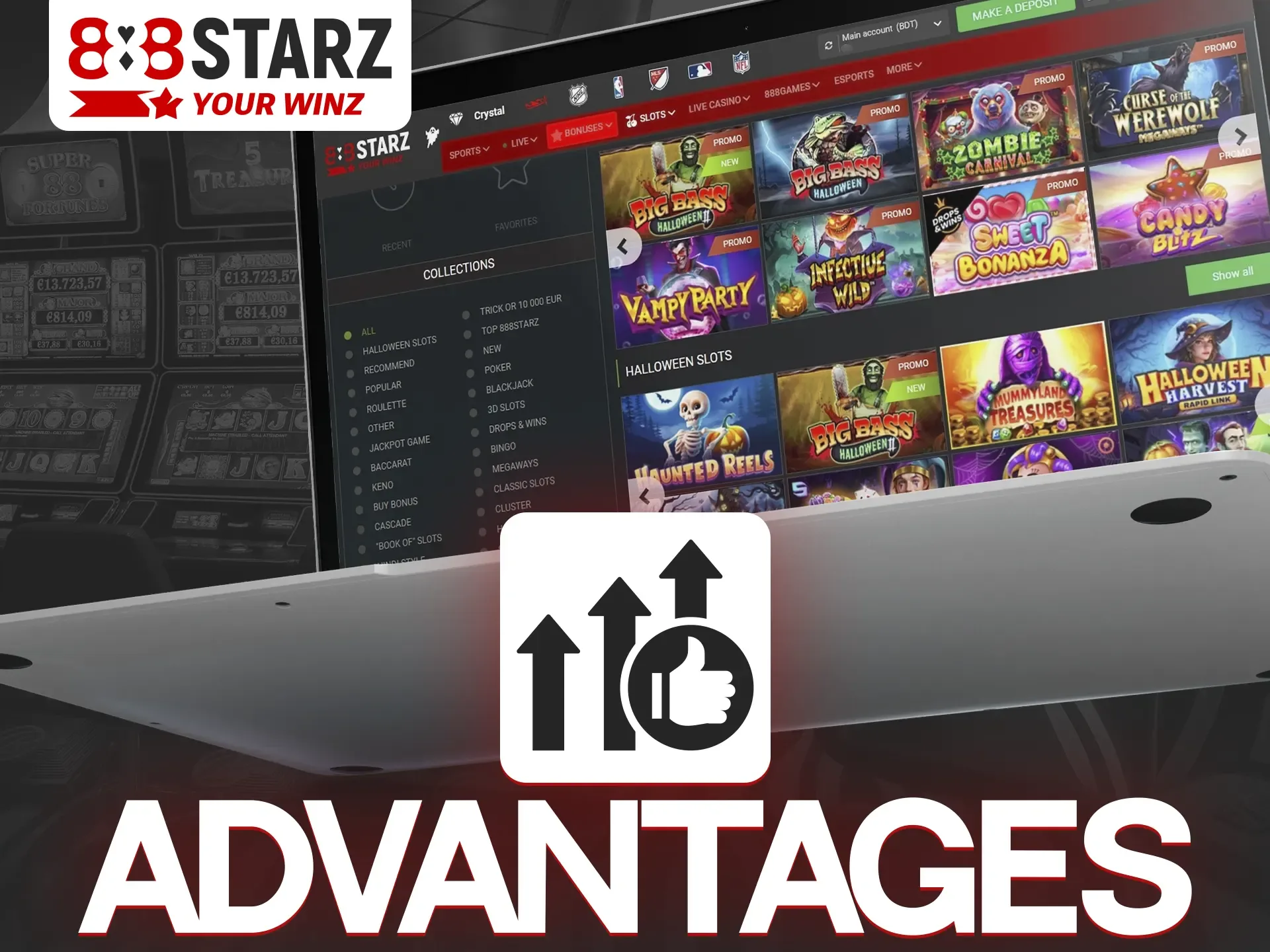 Here are the main advantages of 888Starz platform.