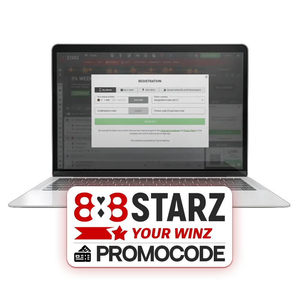 Activate 888Starz promo code to enjoy different benefits.