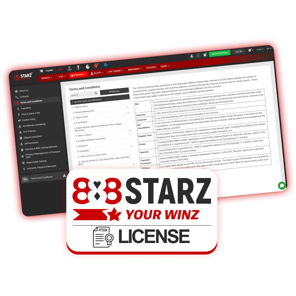 888Starz in Bangladesh is a legal and trusted online casino.