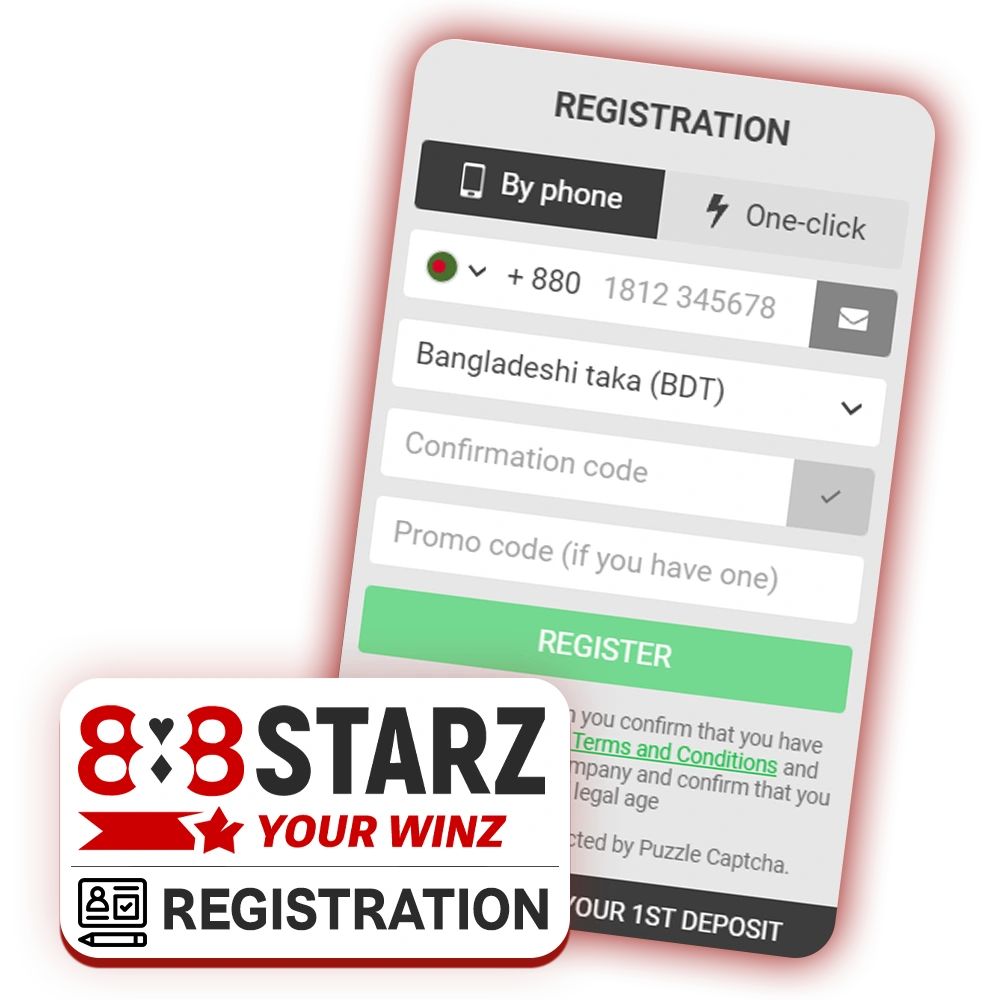 How to register or log into your account at 888Starz.