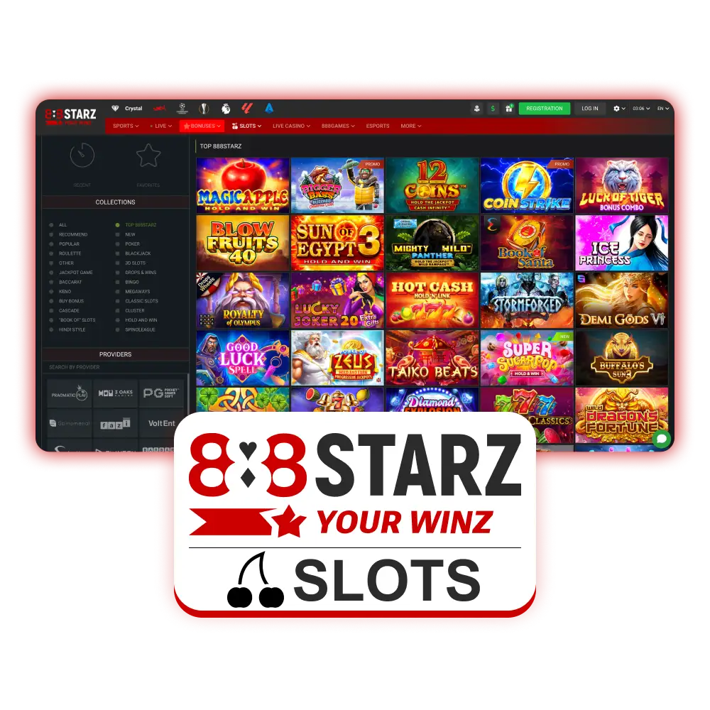 Play slots online at 888Starz casino.