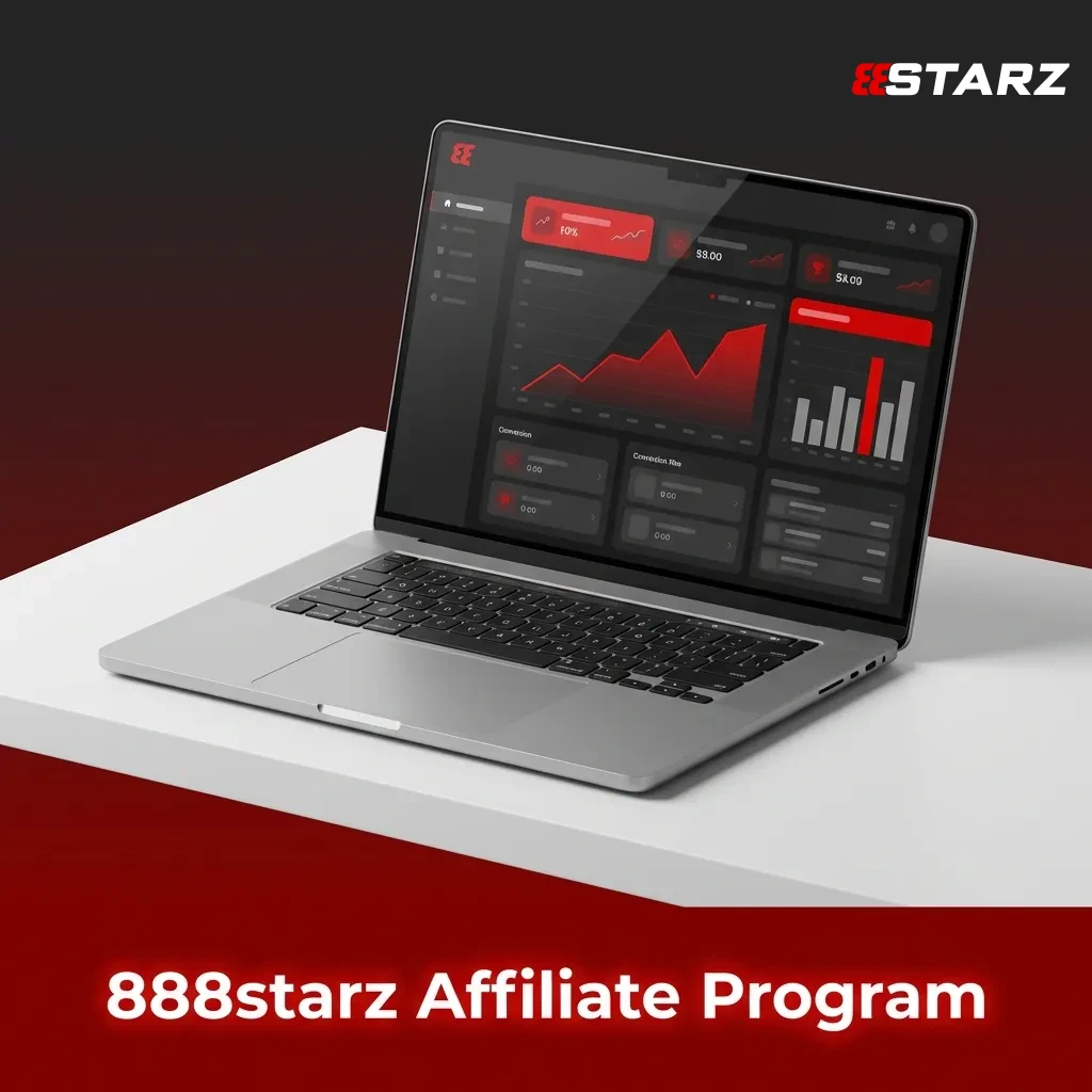 888starz affiliate program dashboard showing commission tracking, marketing tools, and payment options for partners