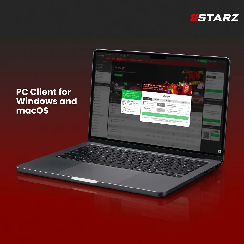 Web interface displayed on desktop monitor showing multi-view betting dashboards accessible via browser on Windows or macOS