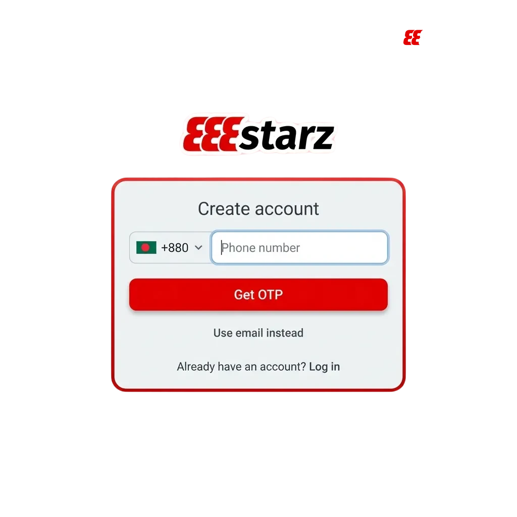 888starz registration interface showing account creation, login screen, and verification steps for Bangladesh players