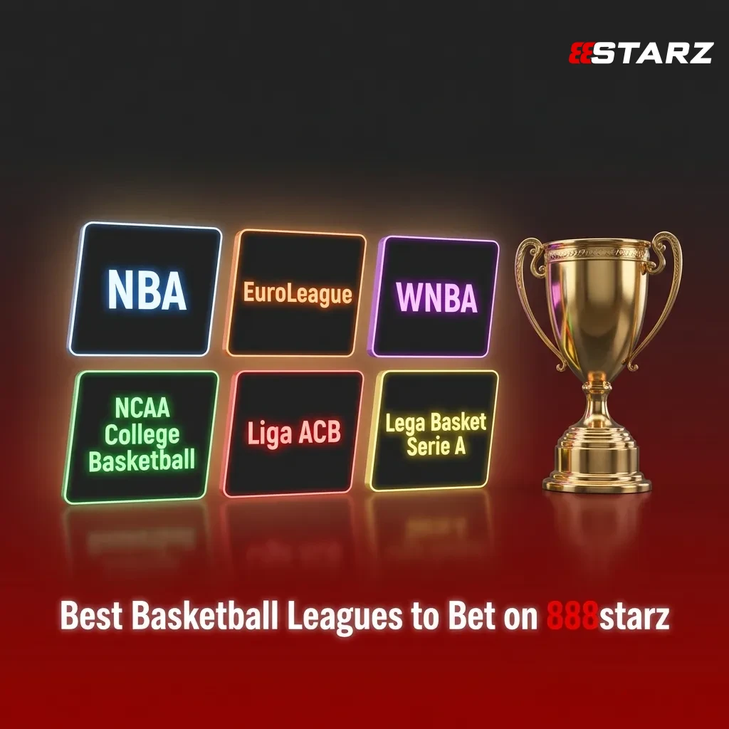 Basketball court with players competing in a professional league match available for betting on 888starz platform